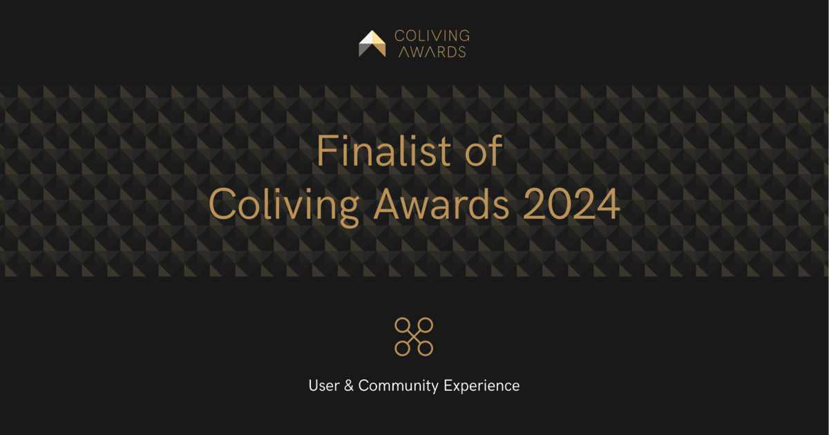 Hmlet Japan Selected as a Finalist in the User & Community Experience Category at the Co-living Awards